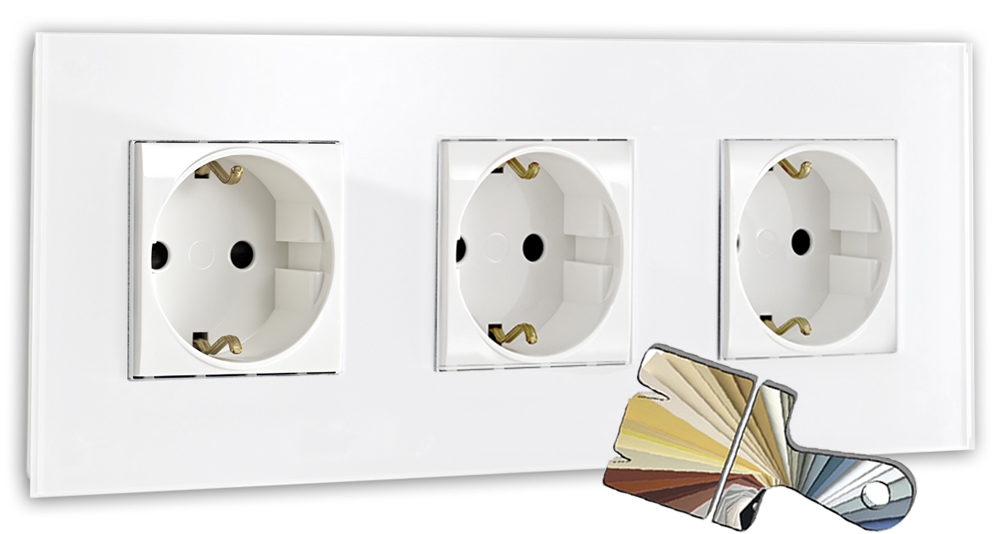 Steckdose in RAL Wunschfarbe. MAXIM