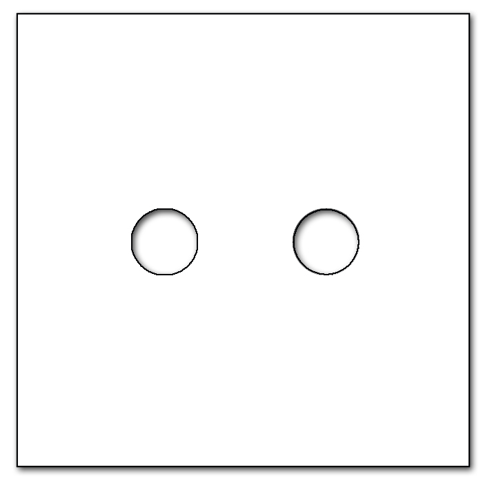 Rahmen/Blende für TV-FM Einsatz. Messing gebürstet.