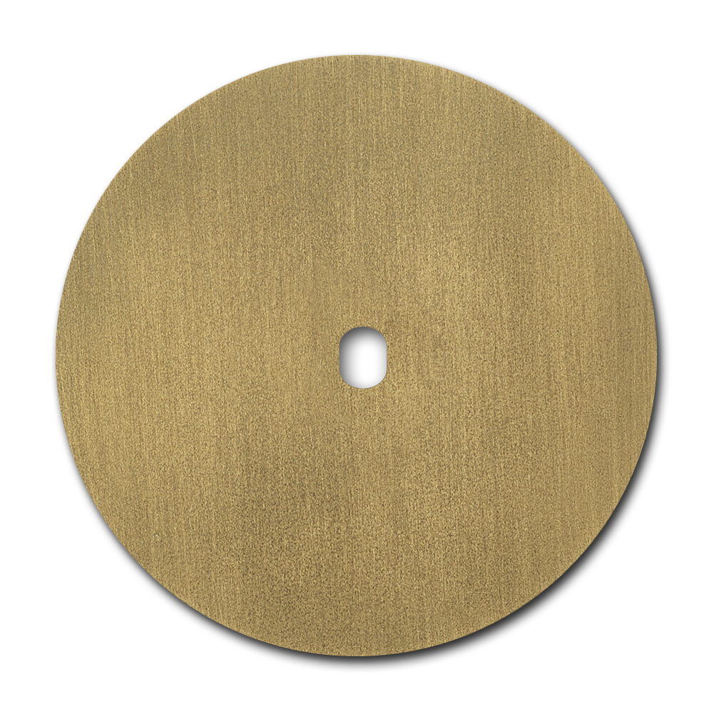 Schalter-Frontblende Metall Old Gold 1-fach. Vectis Round series