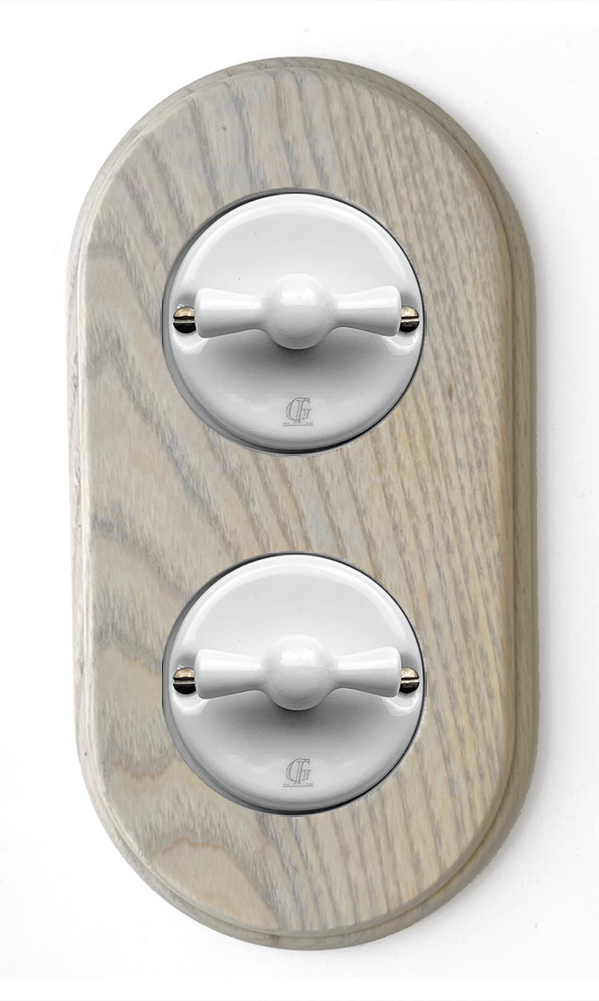 Porzellan Retro-Drehschalter Wechselschalter 230V