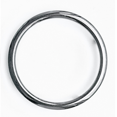 Ring Steckdosen Einfassung verchromt Silber