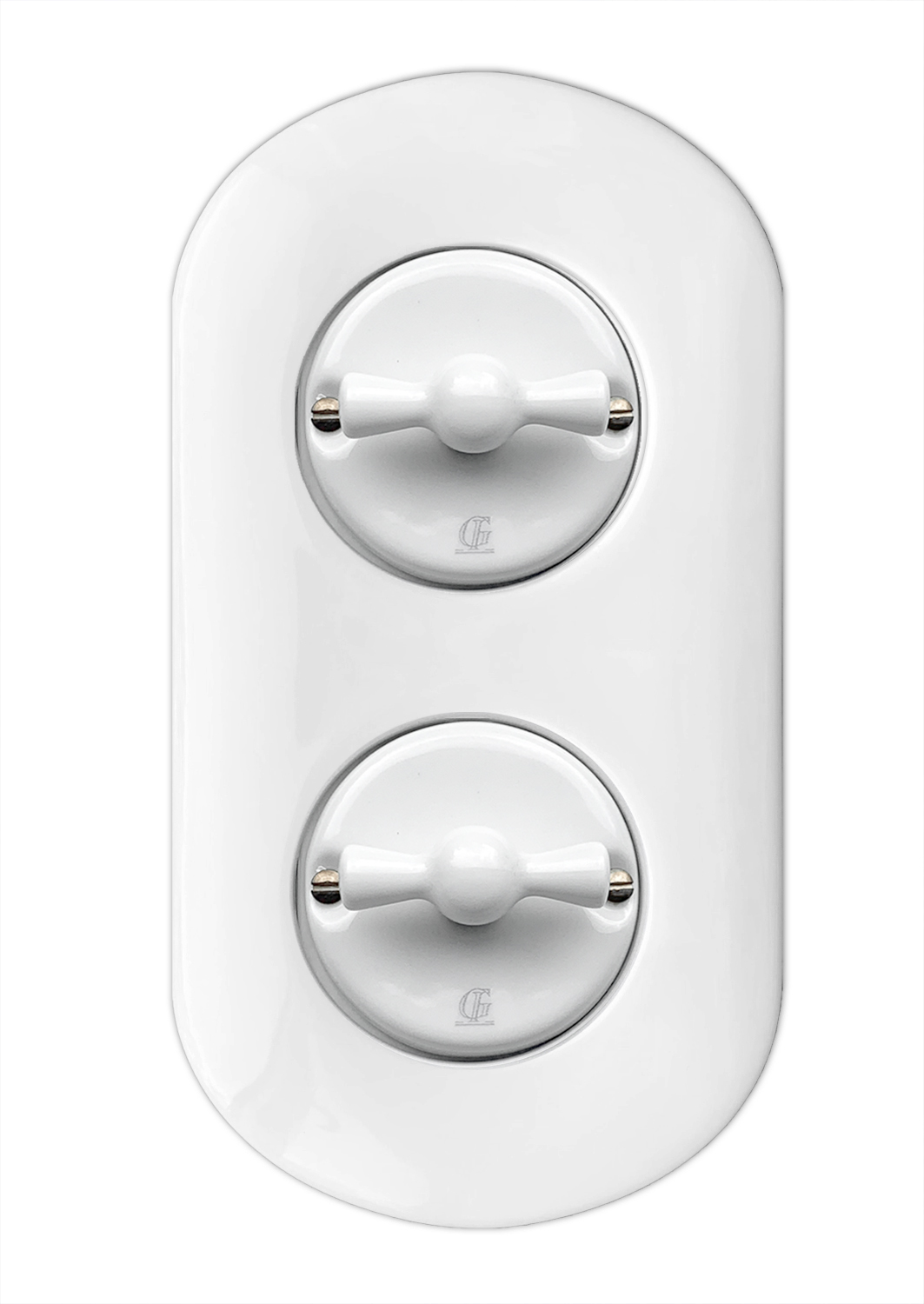 Porzellan Retro-Drehschalter Wechselschalter 230V