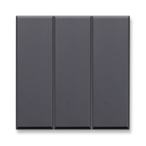 EIN/AUS/WECHSEL-Schalter-Einsatz mit Wippe breit 3-fach. In Anthrazit matt. AVE