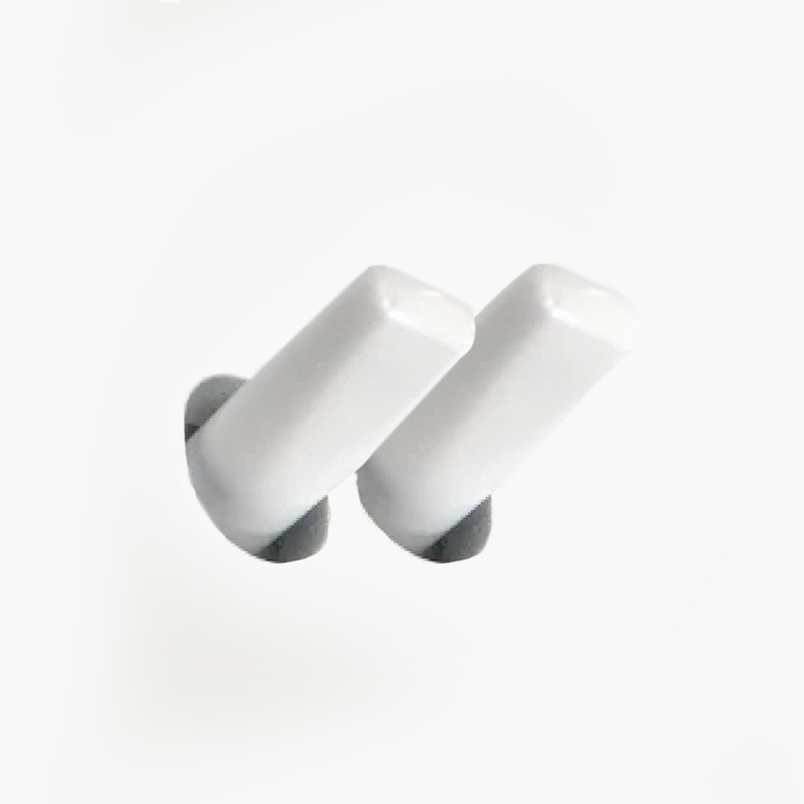 Doppelter Lichtschalter Einsatz mit 2 weissen Kipphebeln Vectis