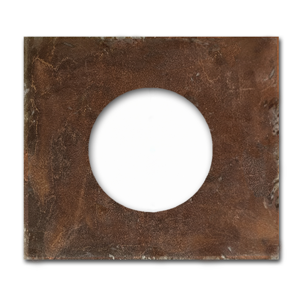 Steckdosen-Rahmen Metall Rost 1-fach. Vectis Square series