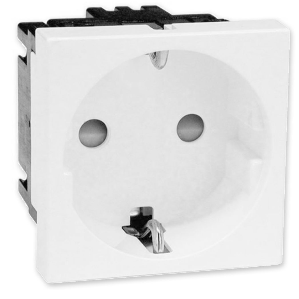 CJC Steckdoseneisatz Weiß Peha Concept 45 PEH414111 German Standard.