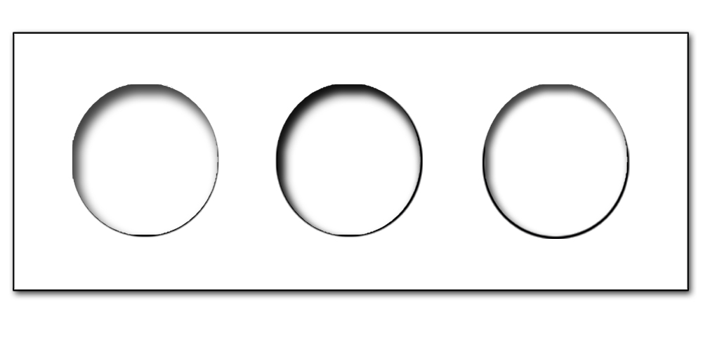 Steckdosen-Rahmen Metall matt Schwarz 3-fach waagerecht. Vectis Square series