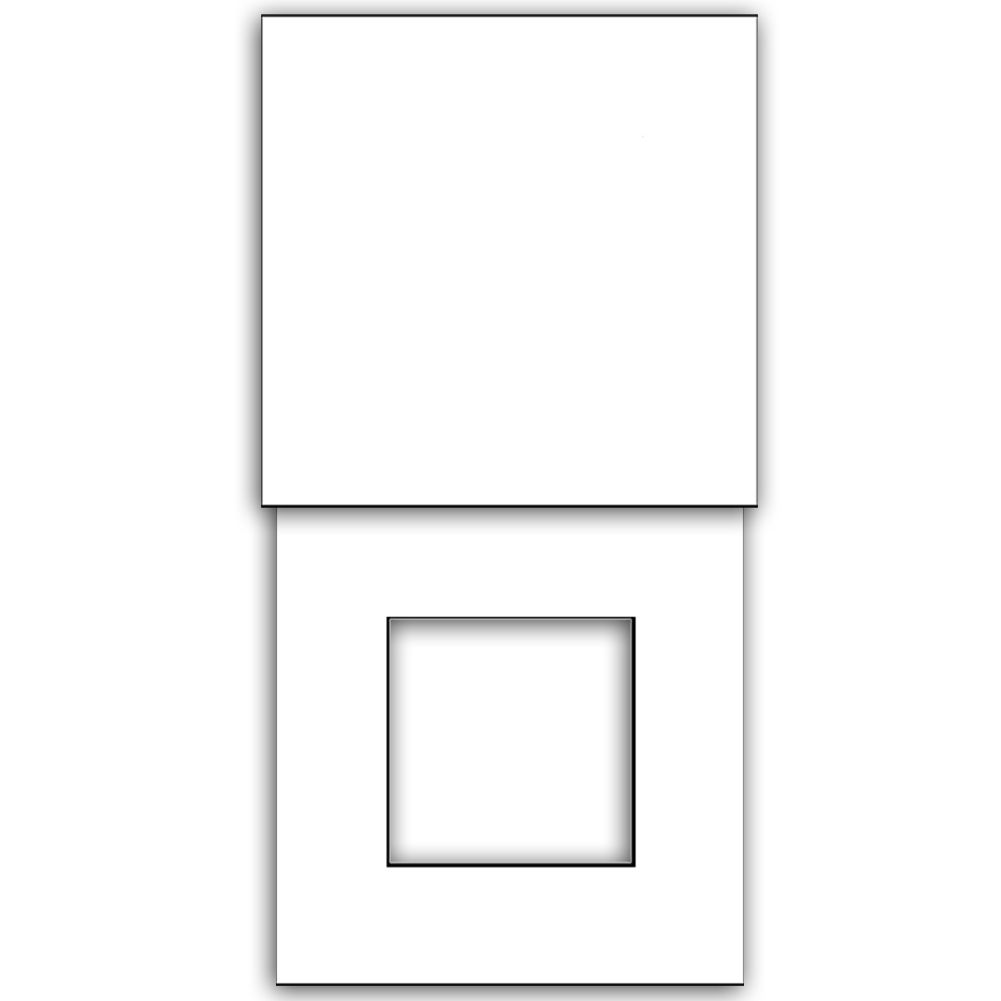 Rahmen VICTOR carre 1-fach mit Abdeckung. Schwarz Metall. CJC Systems