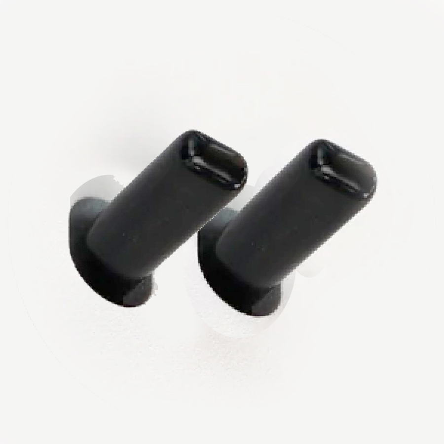 Doppelter Lichtschalter Einsatz mit 2 schwarzen Kipphebeln Vectis