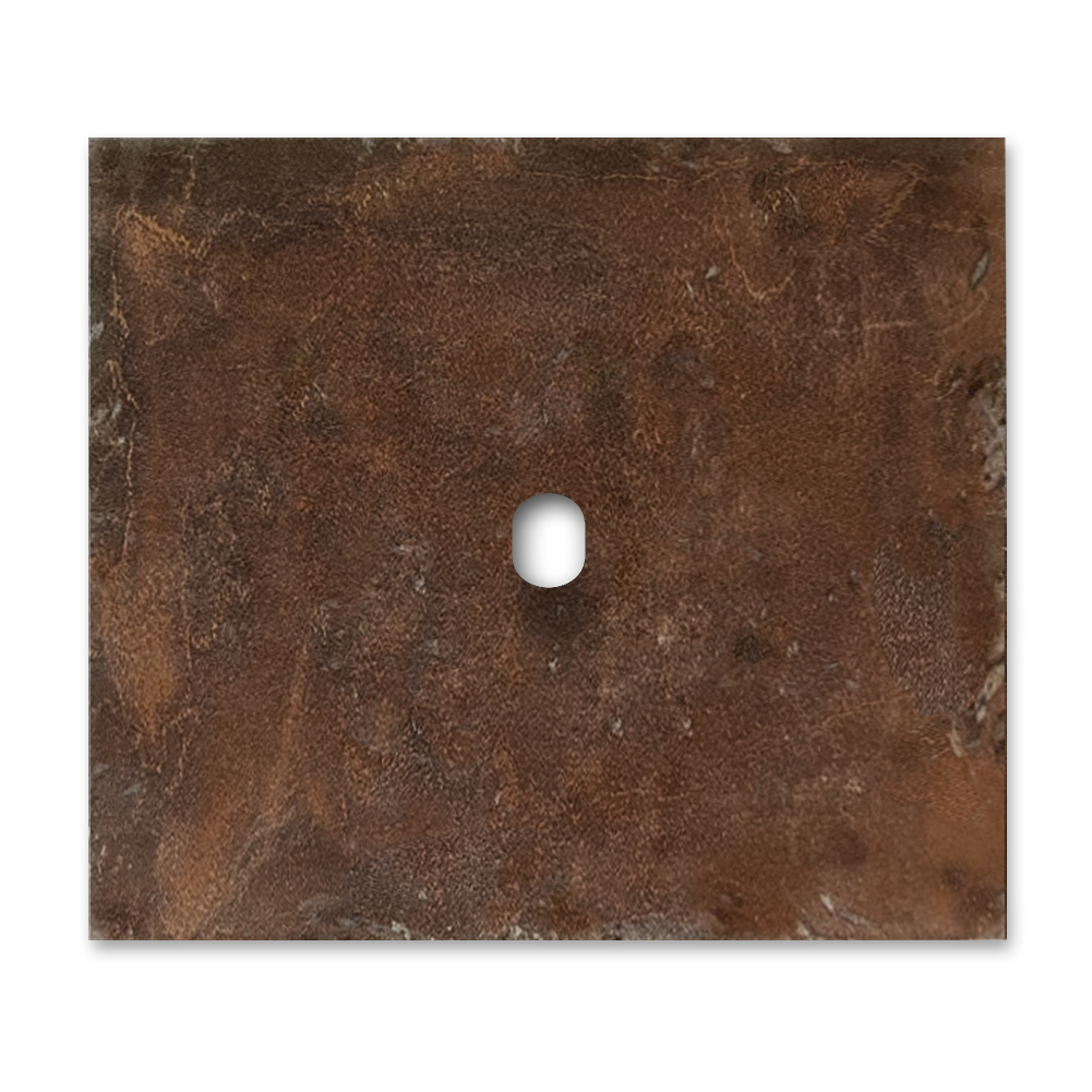 Schalter-Frontblende Metall Rost 1-fach. Vectis Square series