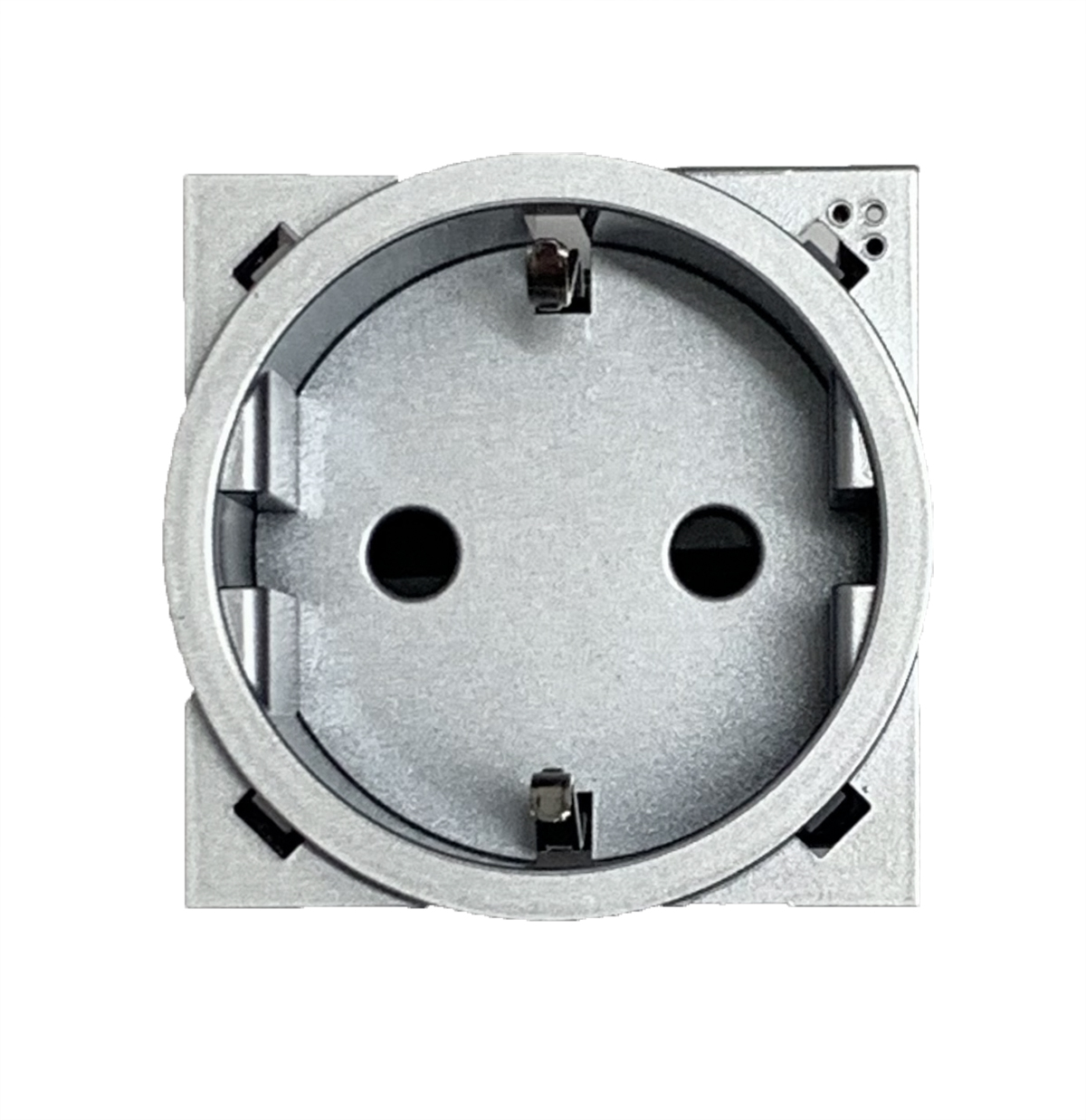 Steckdoseneinsatz rund. OHNE Zierring.