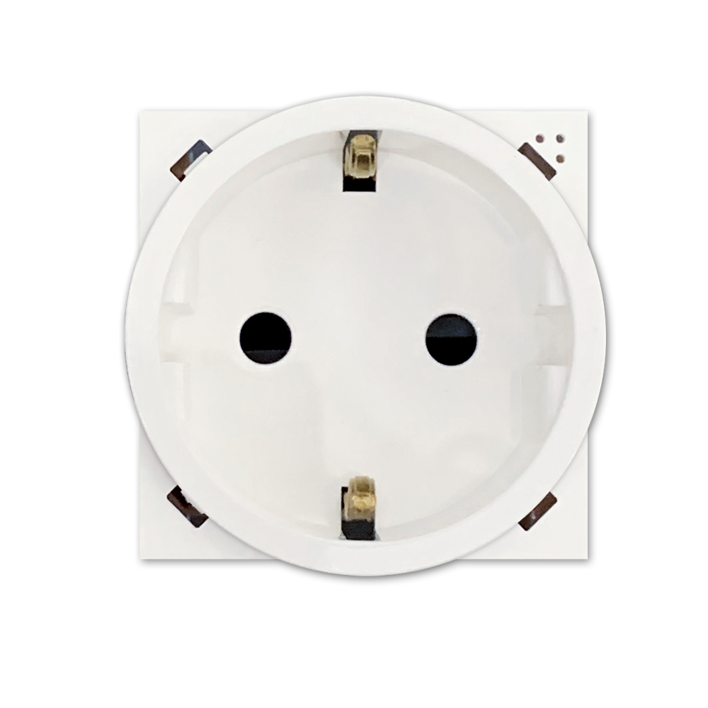 Steckdoseneinsatz rund. OHNE Zierring.