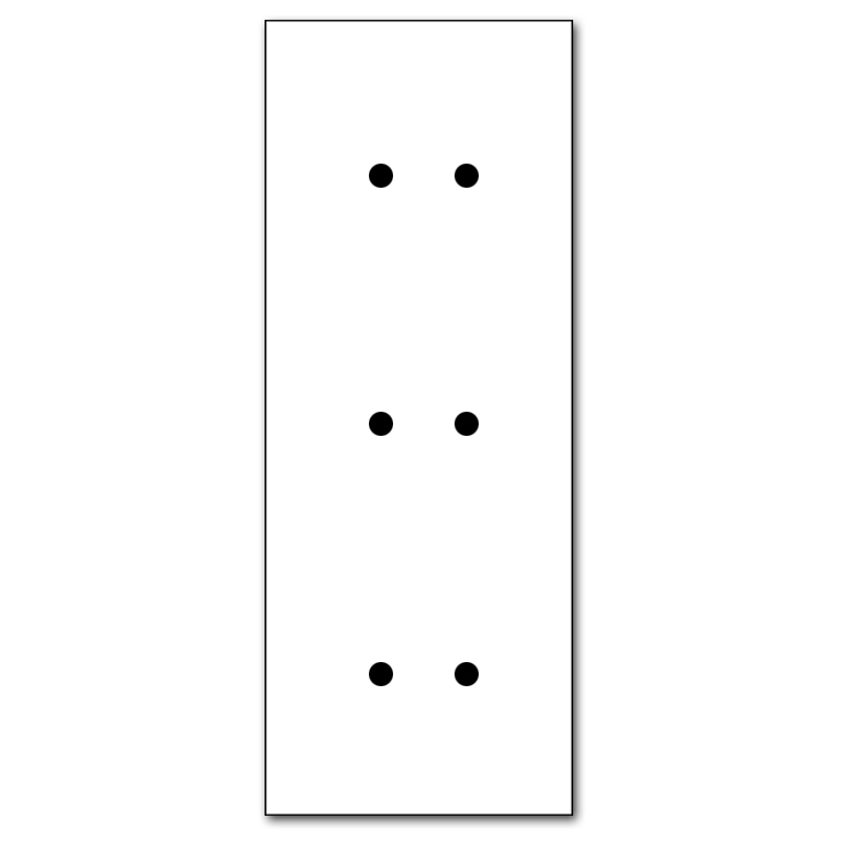 Retro-Kippschalter-Blende NINA 6-fach. Edelstahl Metall. CJC Systems