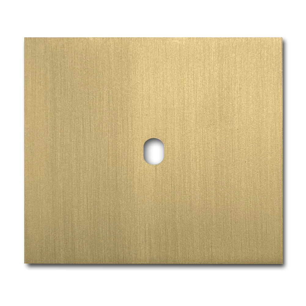 Schalter-Frontblende Metall Old Gold 1-fach. Vectis Square series