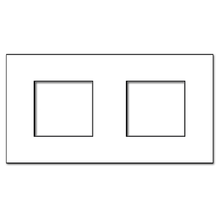 Rahmen VICTOR carre 2-fach. Bronze Metall. CJC Systems