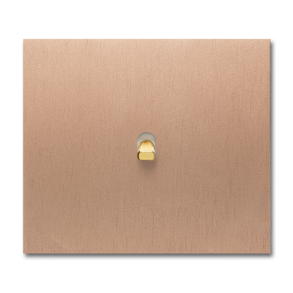 MUSTER_Retro-Lichtschalter Metall Kupfer 1-fach. Square Series