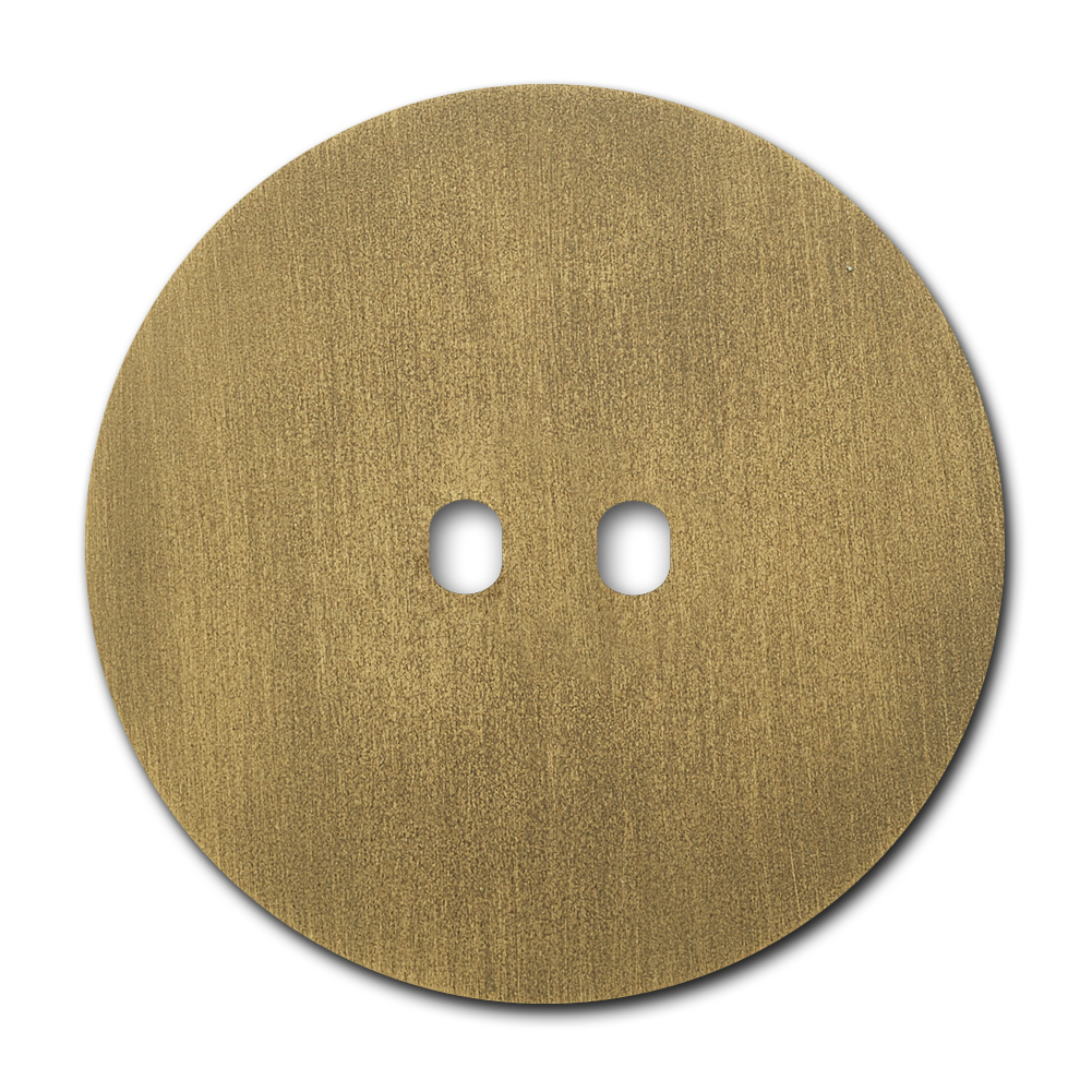 Schalter-Frontblende Metall Old Gold 2-fach. Vectis Round series