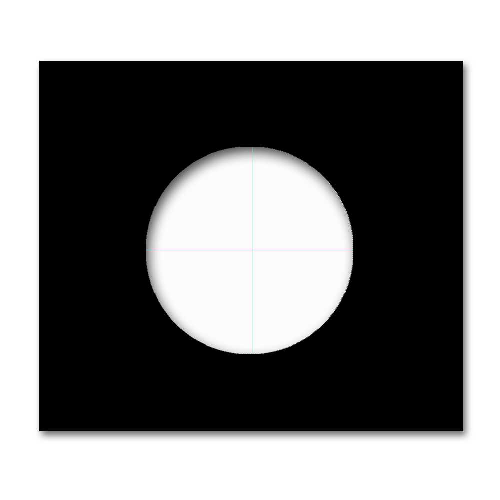 Steckdosen-Rahmen Metall matt Schwarz 1-fach. Vectis Square series