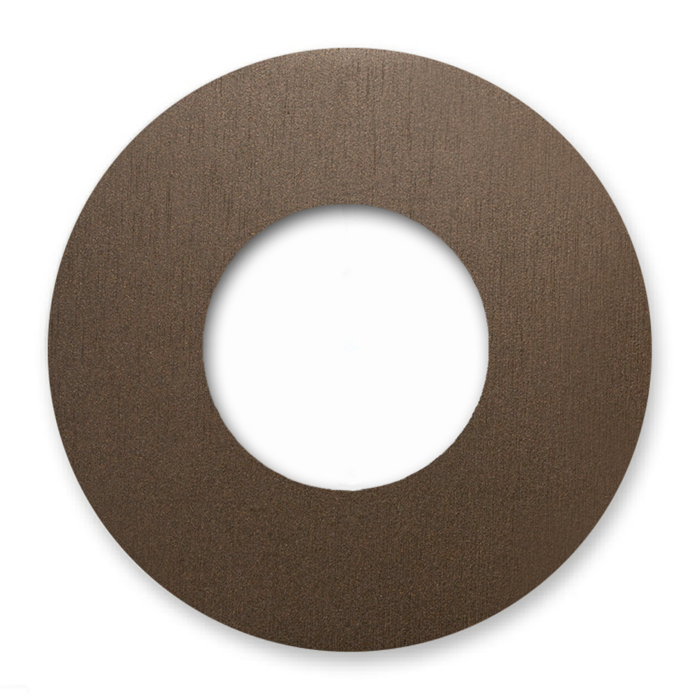 Steckdosen-Rahmen Metall Retro 1-fach Braun. Vectis Round series