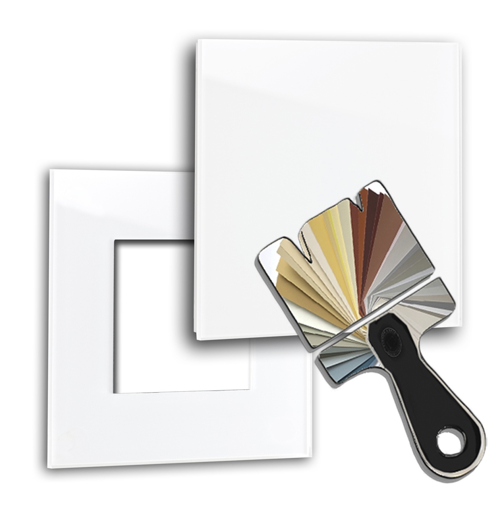 Rahmen mit Abdeckung MAXIM 1-fach in Farrow & Ball-Farbe.