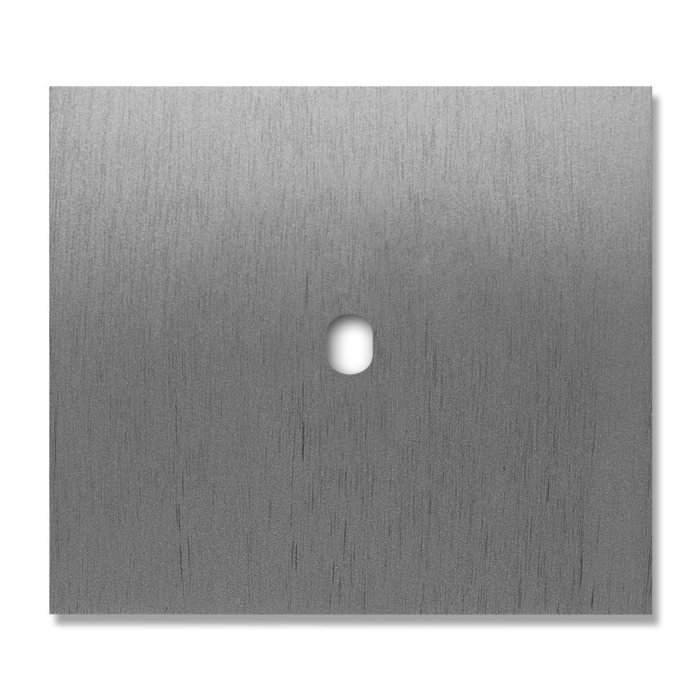 Schalter-Frontblende Metall Titanium 1-fach. Vectis Square series