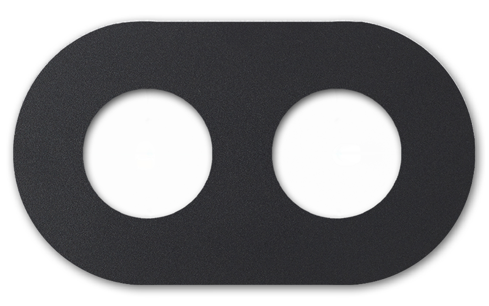 Steckdosen-Rahmen Metall Retro. Vectis Round series