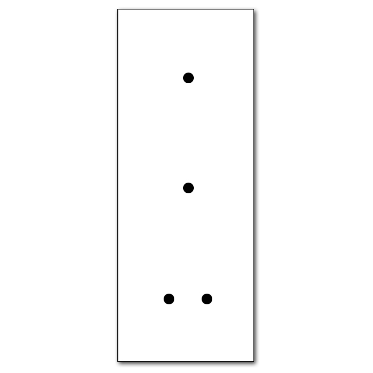 Retro-Kippschalter-Blende NINA 4-fach. Edelstahl Metall. CJC Systems