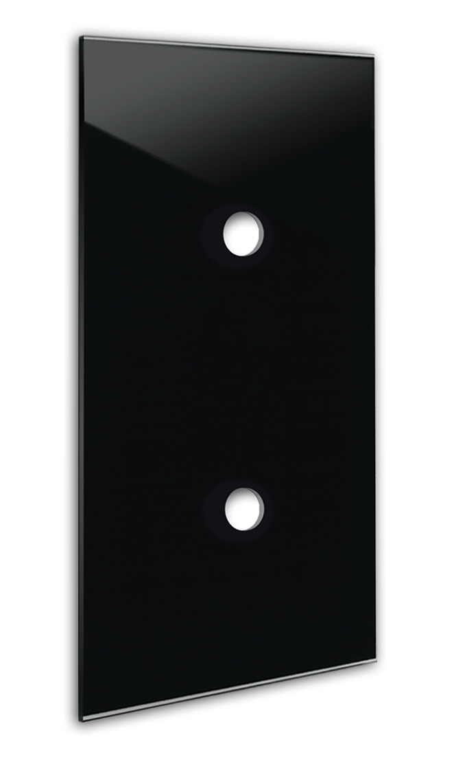 Blende YORK Schwarz Glasoptik 2-fach hochformat von ROHDE+ROHDE