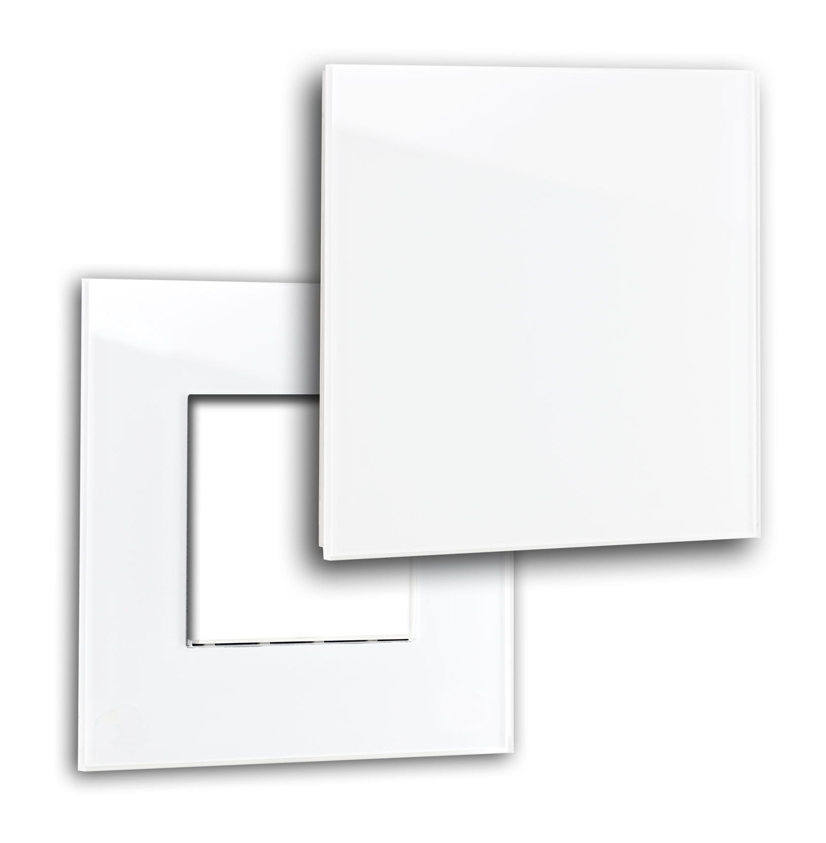 Rahmen mit Abdeckung MAXIM 1-fach in Weiß. ROHDE+ROHDE