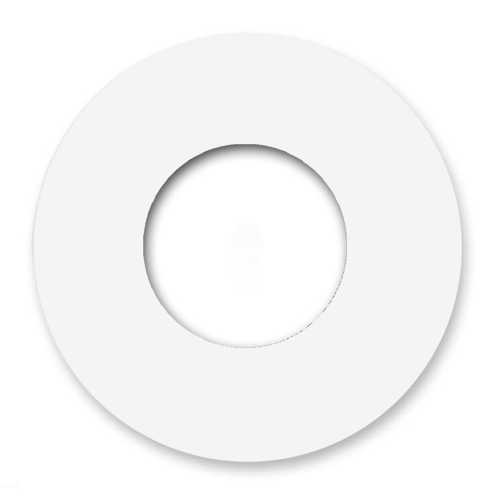 Steckdosen-Rahmen Metall matt Weiß 1-fach. Vectis ROUND series