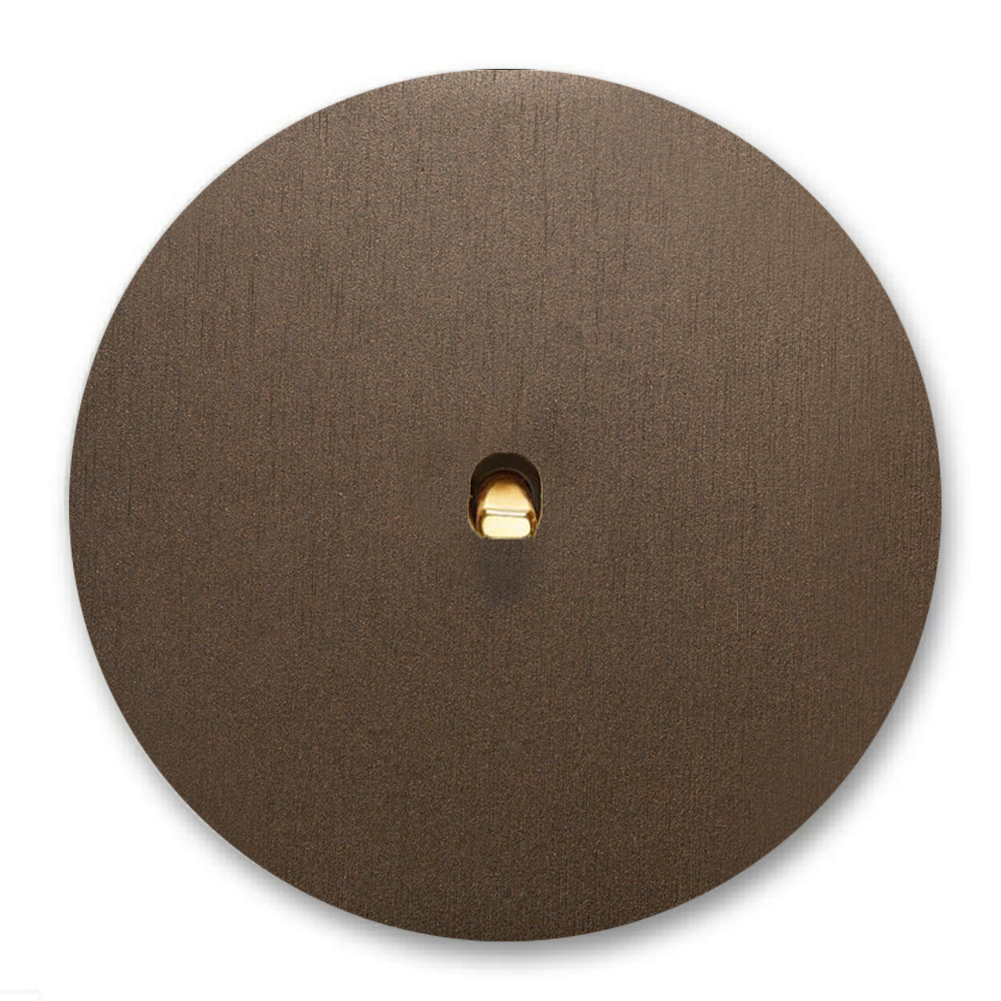 Toggle switch metal in brown gold 1 gang 2 way. Round Series