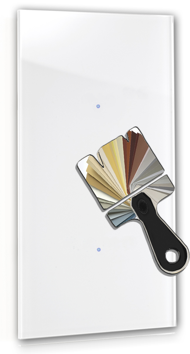 Touchschalter NOVA 2-fach Little Greene Glas-Optik 230V