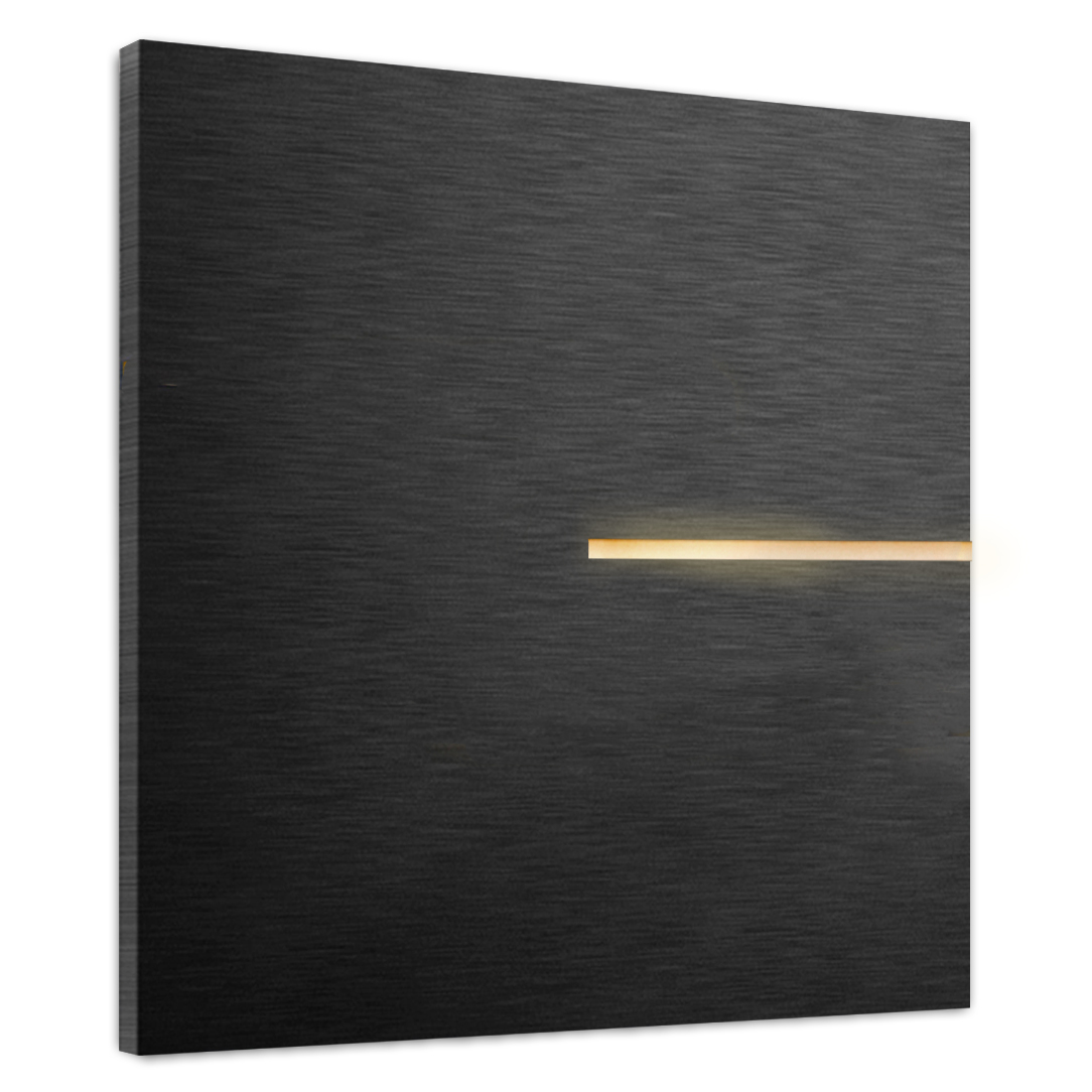 Touch-Taster 24V - LUCIA 1-fach. Schwarz Metall. LED plus Polarisation.