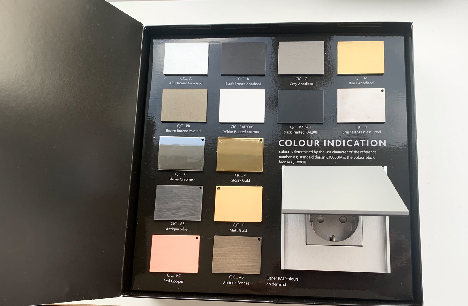 Muster  -   CJC Musterbox Steckdose - Leihgabe zur Ansicht