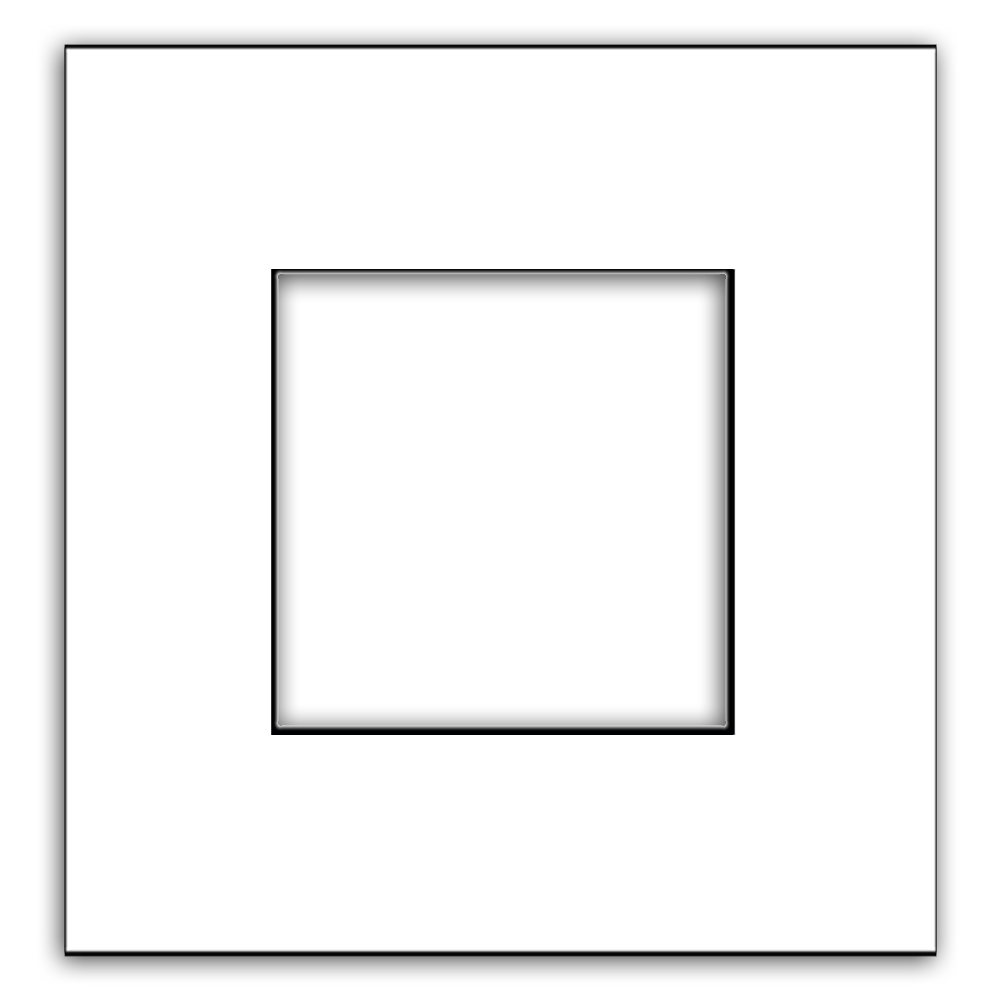 Rahmen VICTOR carre 1-fach. Bronze Metall. CJC Systems